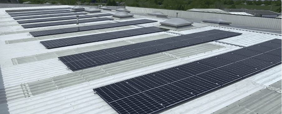 Leading engineering company build for the future with a Centreco solar energy system